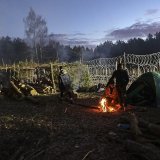 Les migrants sont coincés depuis des jours à la frontière orientale de l'Europe, dans le froid, vivotant dans des campements de fortune (archives).